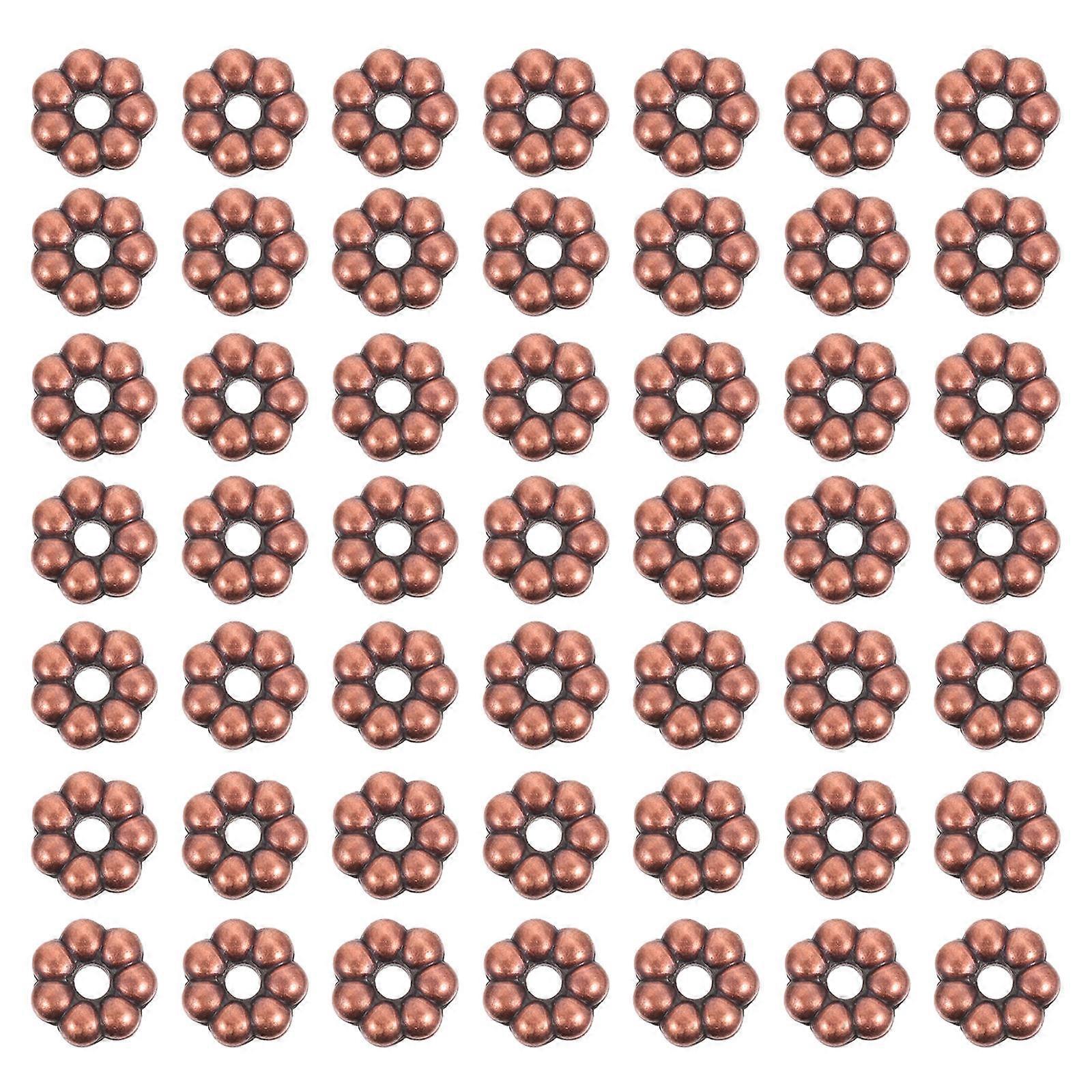 Flowershaped Beads for DIY Jewelry Making Coffee Color Plastic 2000 Pcs