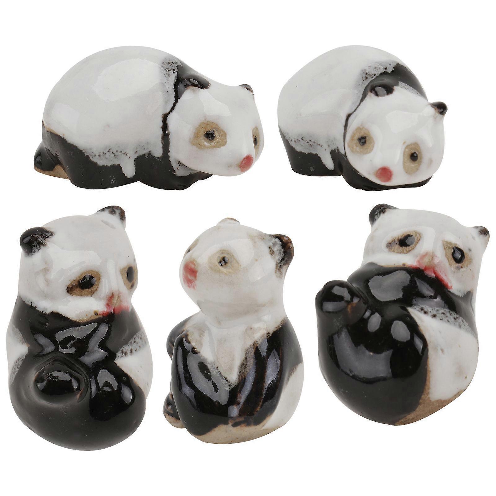 Mini Animal Figurines Set 5PCS Vivid Small Decor Items Random for Garden Decor