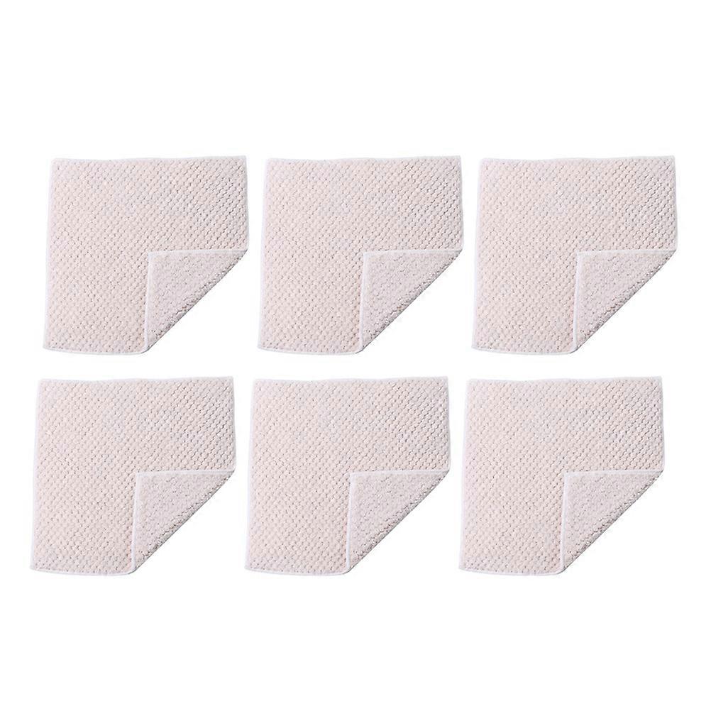 Essuie-mains de conception épaissie pour une utilisation dans la salle de bain avec une absorption d’eau élevée et une décontamination 6 pièces beige