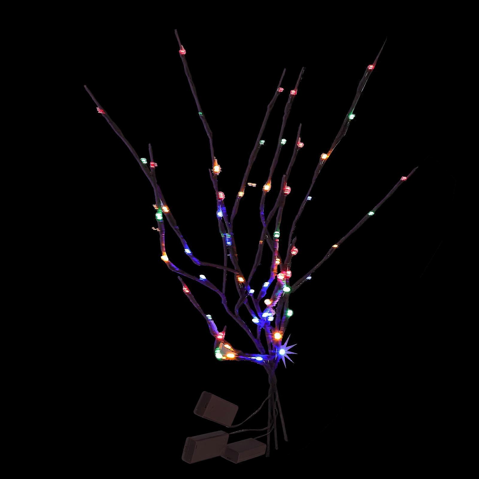 Artificial Tree Branch LED Night Light Set 3Pcs For Home Atmosphere Enhancement Coffee