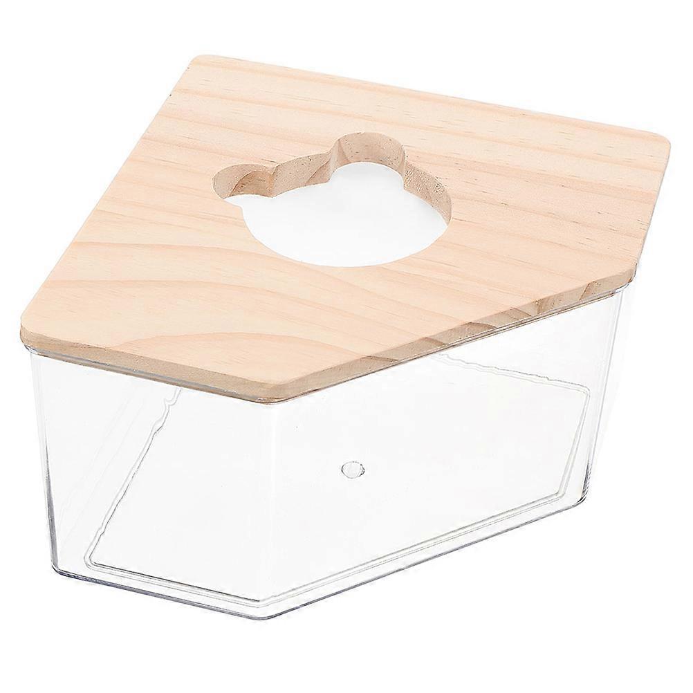 Acrylic Hamster Shower Room For Small Pets Perfect For Toileting And Sand Bath 12.00X12.00X9.40CM Easy To Use 1Set