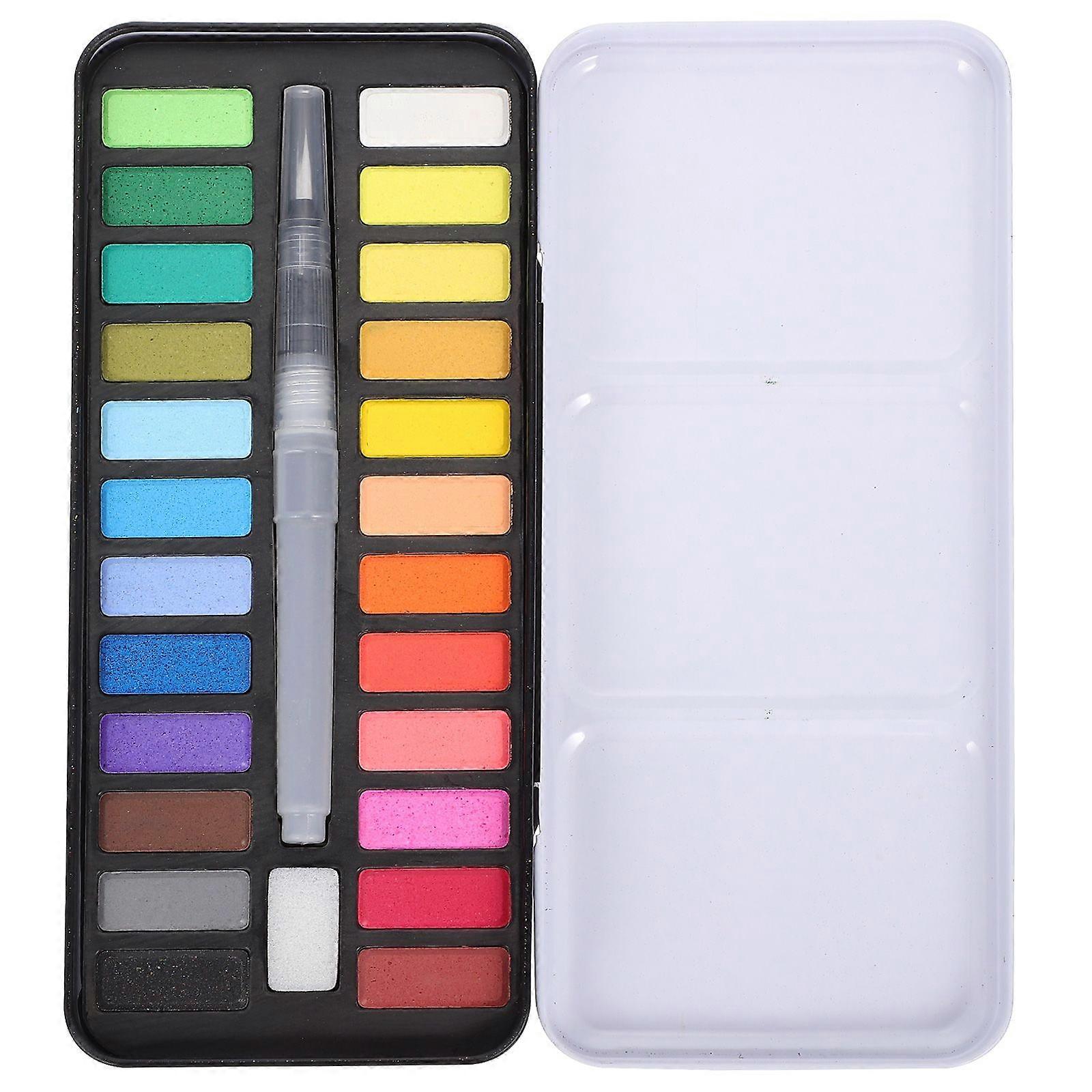 1 Set of Portable Gouache Paint Set Multi-function Watercolor Kit Professional Water Color Set