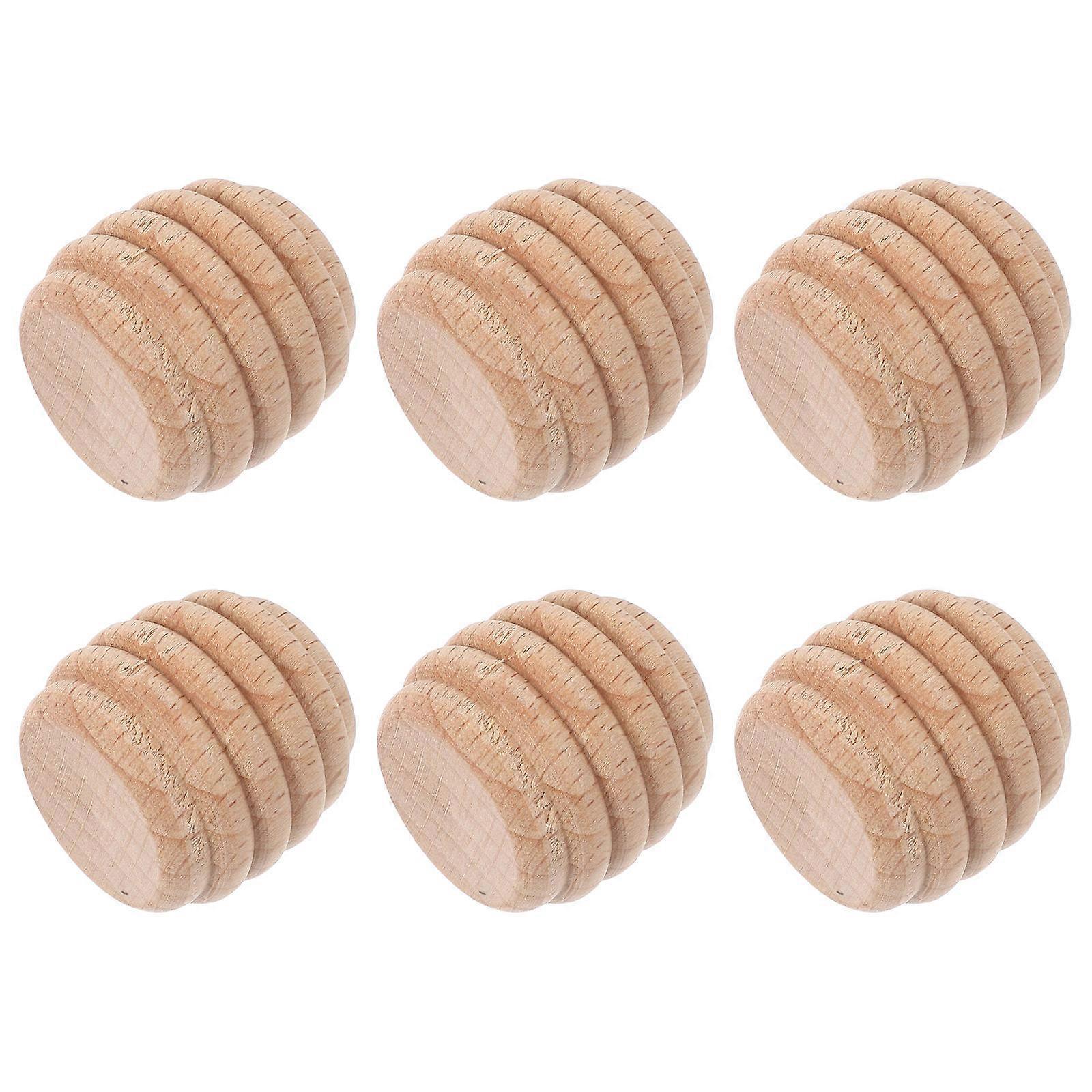 6Pcs Unfinished Wood Honeycomb Figures For Home Use DIY Painting Craft Projects And Table Decorations Wood Style