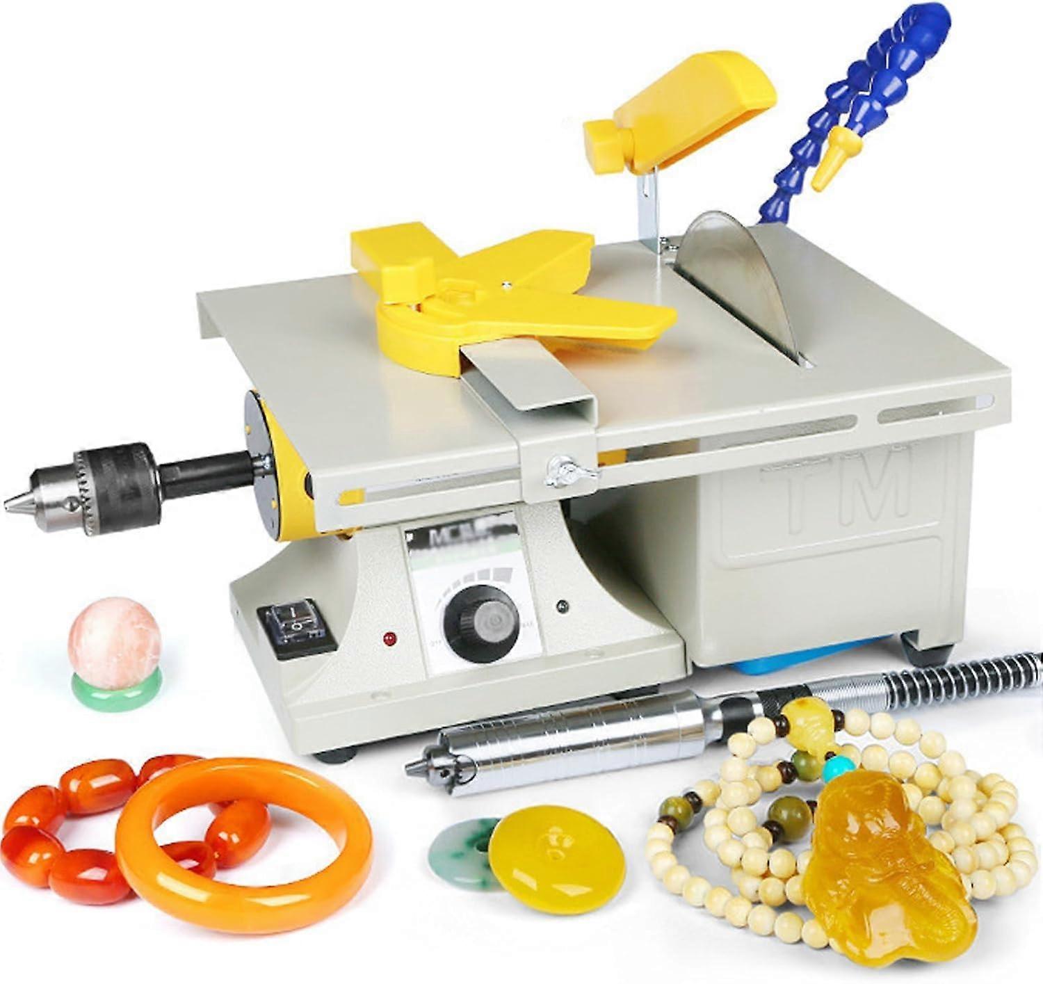 750W 220V台式宝石抛光磨床DIY珠宝宝石锯