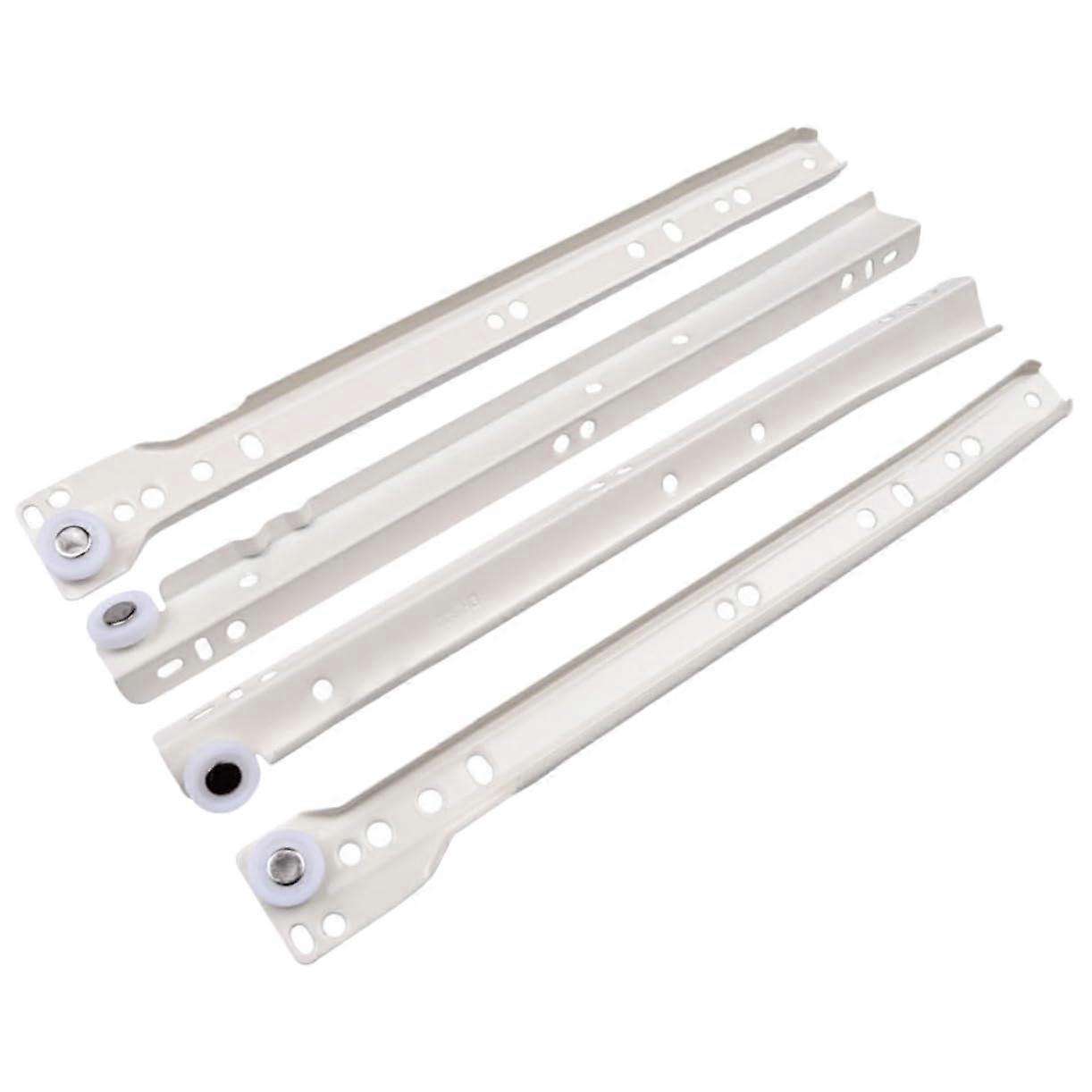 Pack of 2 Drawer Guides, Cupboard Drawer Guides, Noiseless Rails, Removable Drawer Guides Made of ColdRolled Steel