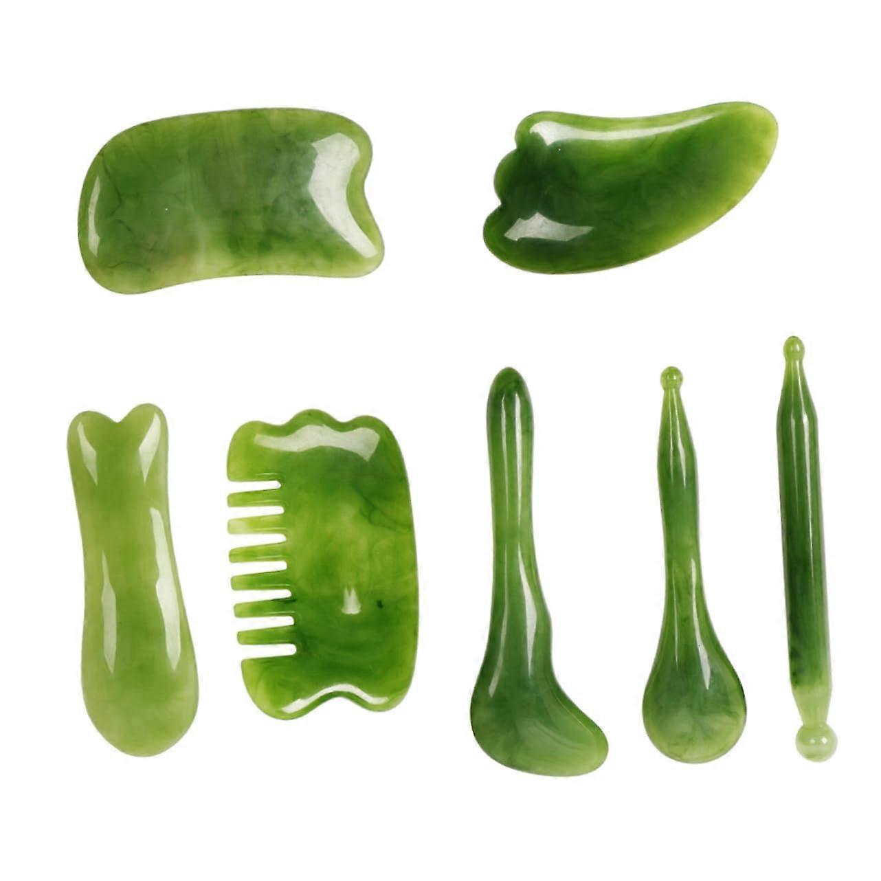 Scraping Board 7 Piece Set For Facial Massage Scraping Massage Tool Face Beauty Board Massage Tool Kit