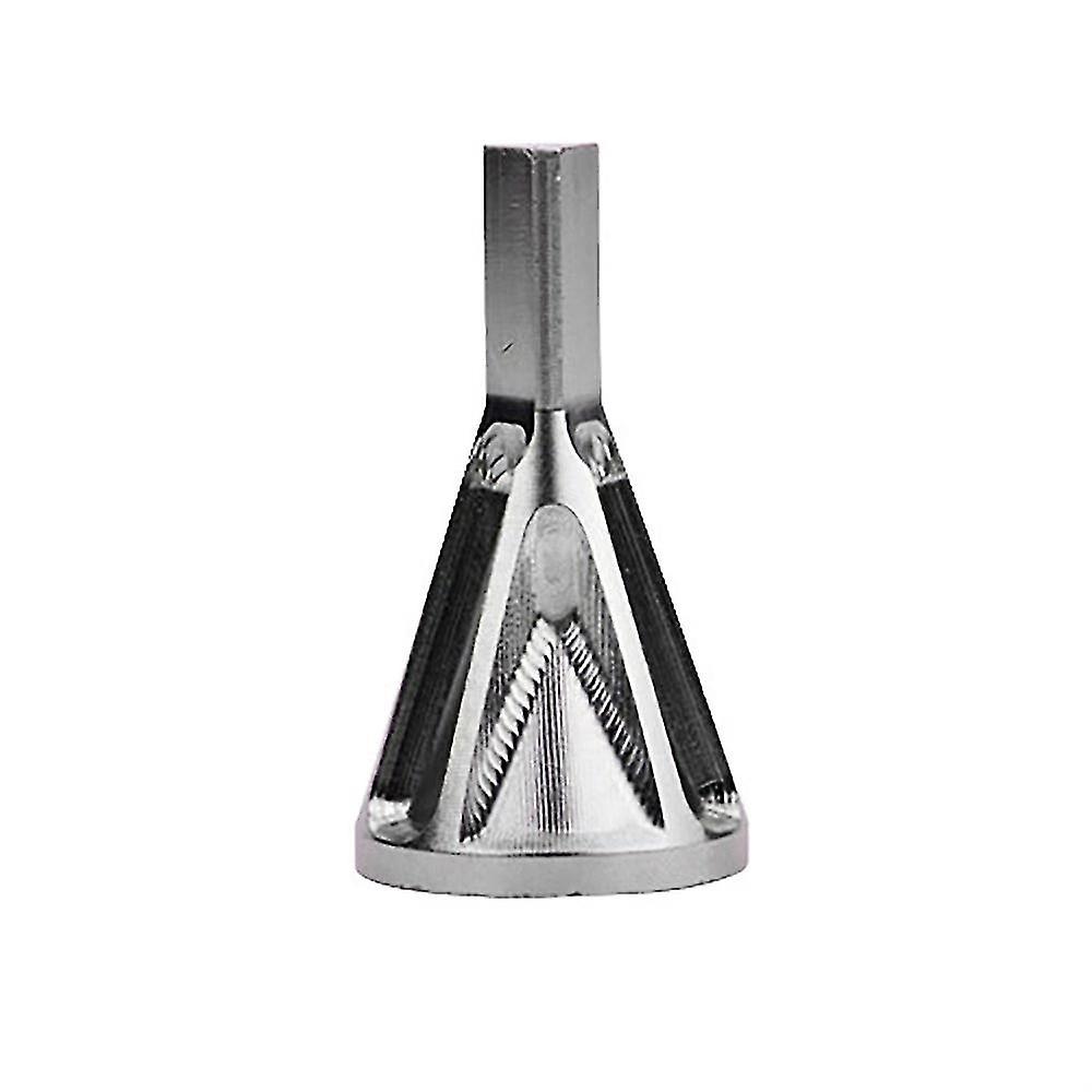 Deburring Of The External Chamfering Device. The Silver Triangular Handle Adds Six Groove Chamfering Devices. Deburring Of Drilling And Chamfering In