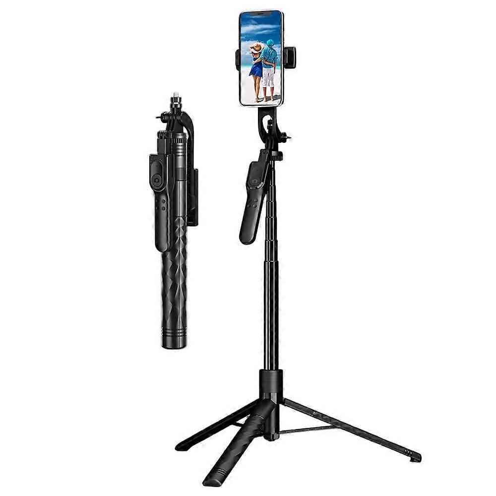 K28 Handheld Bluetooth-Compatible Selfie Stick Tripod 175cm Extendable Aluminum Alloy Live Streaming Stand