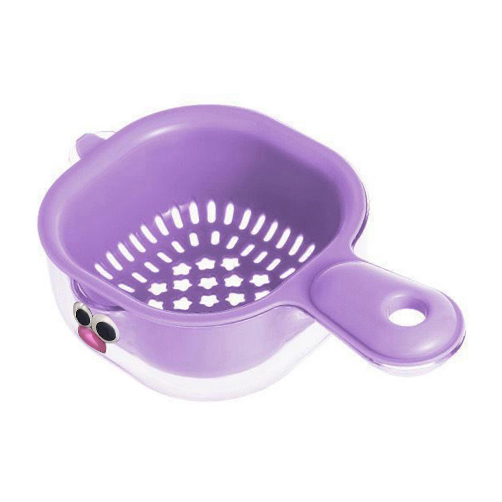 Thick Double-Layer Colander Stackable Drain Basket Kitchen Strainer
