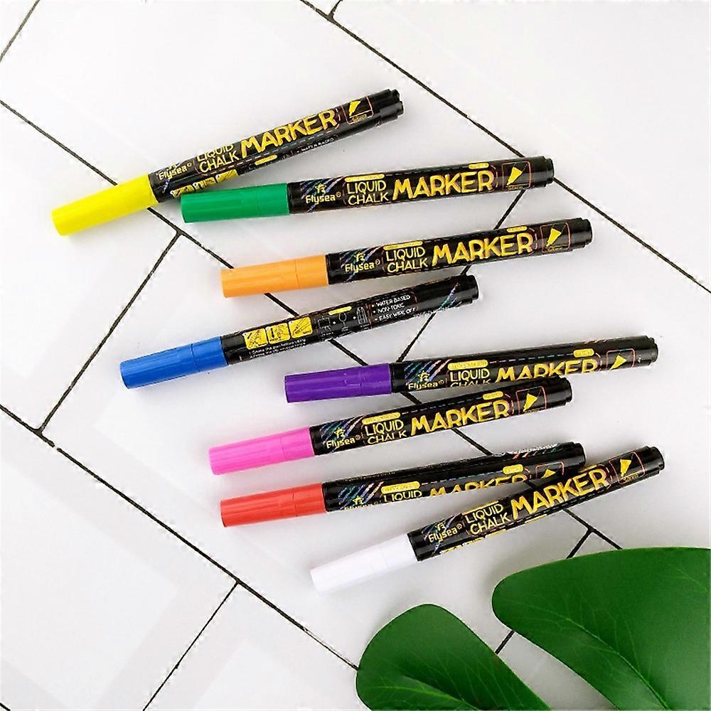 FLYSEA FS-63 1.0mm 8-color Highlighter Pens Scrapbooking Marker Pen Set