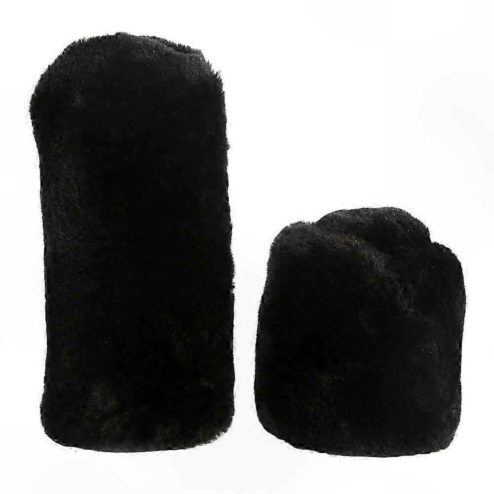 Soft Plush Gear Shift Boot and Handbrake Cover Set for Vehicles