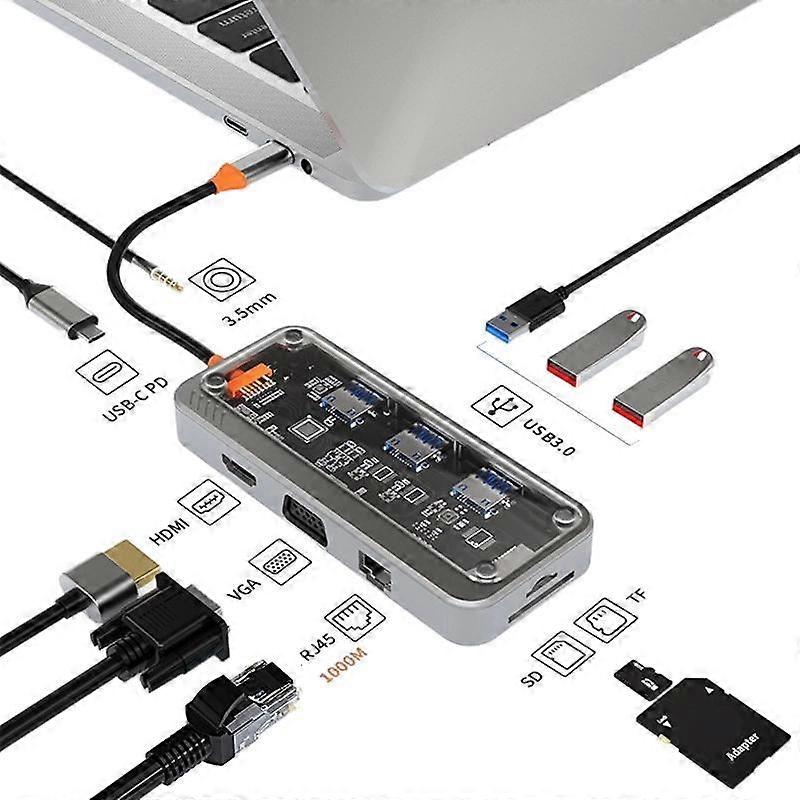 Type-C Docking Station USB HUB Computer Converter  SW10V-PRO