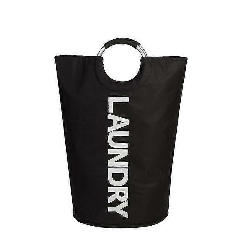Foldable Dirty Laundry Basket Large Capacity 115L Bag (Black)