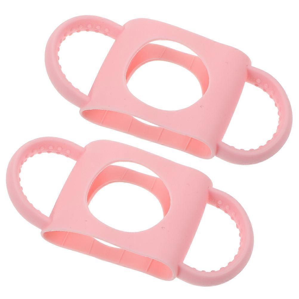 Silicone Baby Bottles Handle with AntiSlip Design for Home Use Pink Lightweight Portable Wide Compatibility