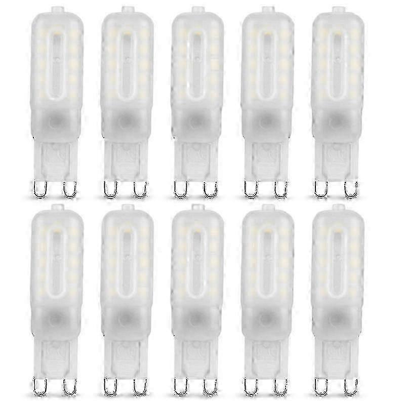 Pacote com 10 Lâmpadas LED G9 5W 6000K Branco Frio 220V Substituição Não Regulável para Luzes Halógenas