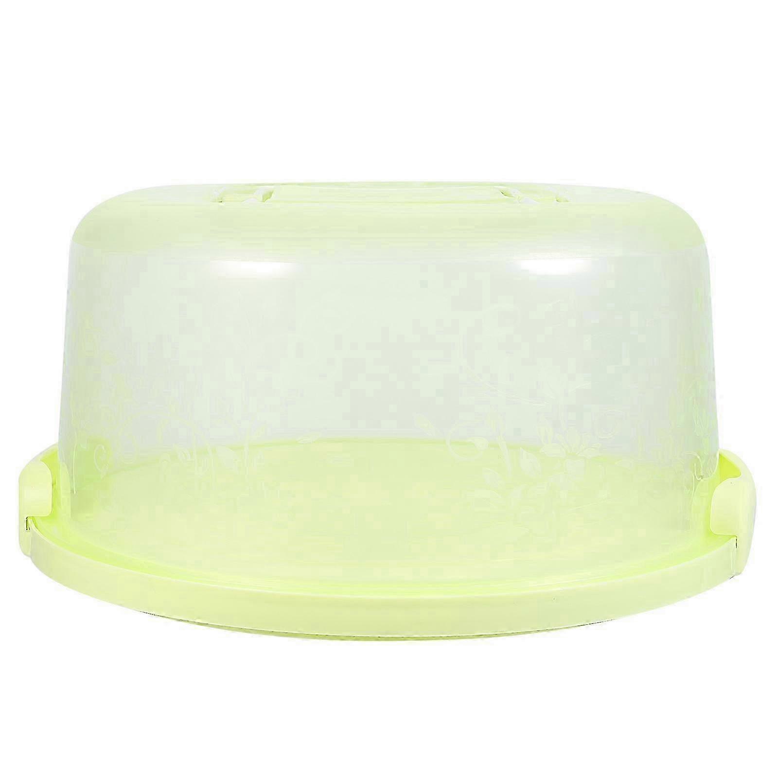 Portable Round Cupcake Carrier with Secure Locking Lid for Easy Transport