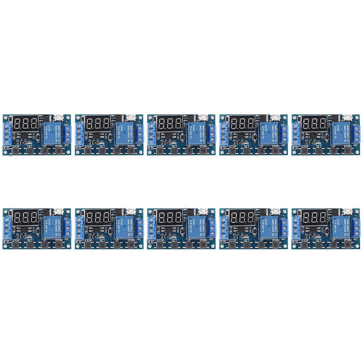 10X -521 Digital Time Delay 1 Way Relay Trigger Cycle Timer Delay Switch Circuit Board Timing Contro