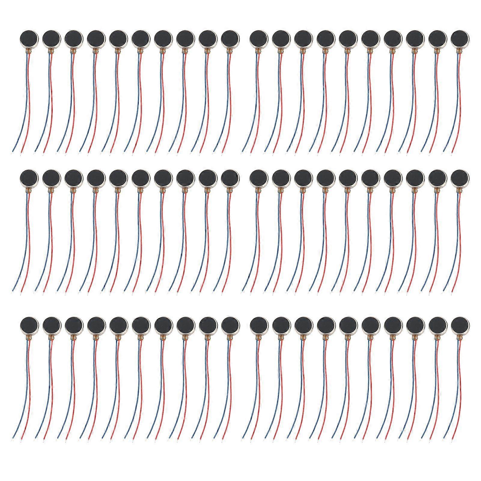 30PCS Flat Vibration Motor Ultra Thin Mini Coin Flat Vibrating Motor for Cellphones Tablets 3 V 12000rpm
