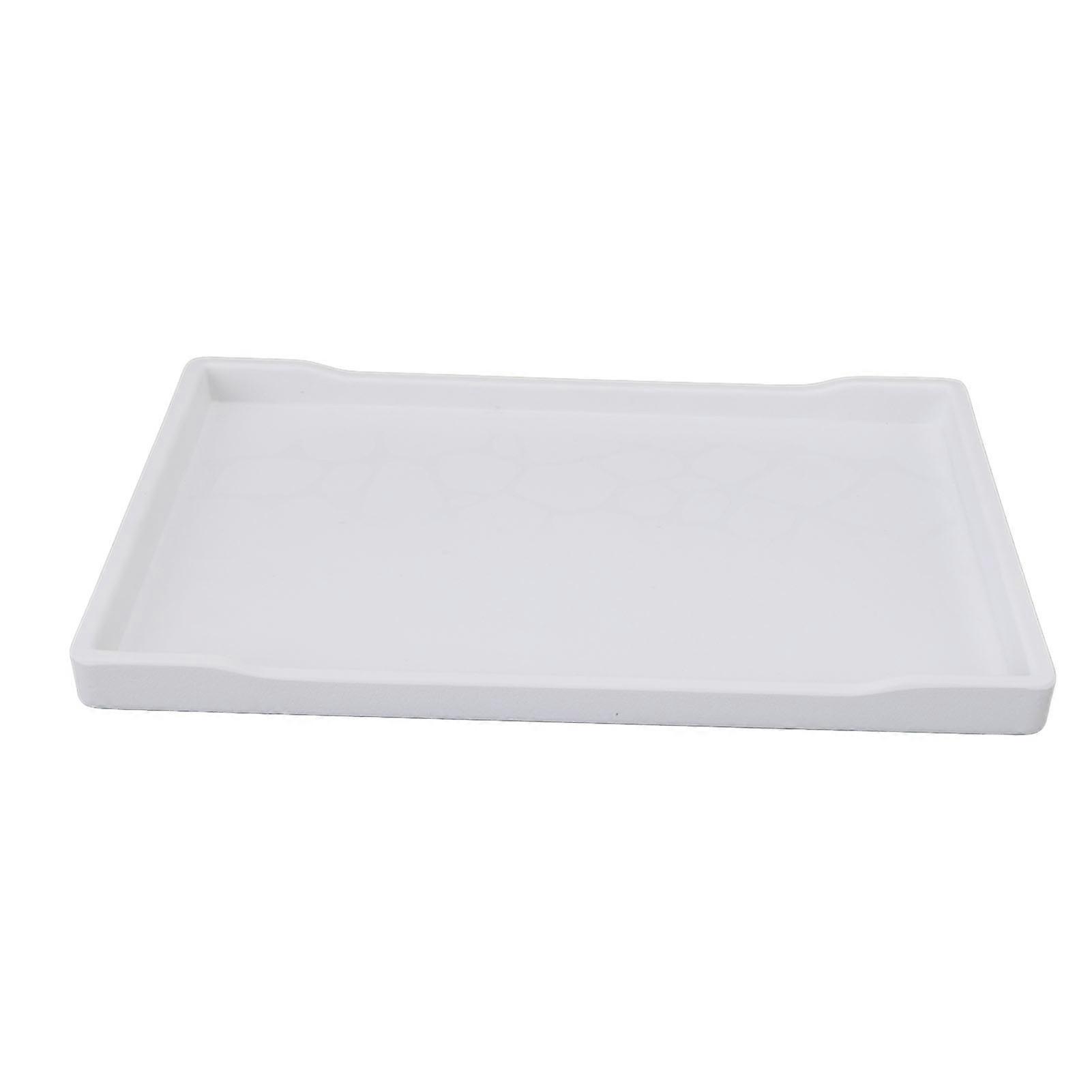 Plastic Anti Slip Rectangular Serving Platter Fast Food Tray for Cookie Appetizer Fruit Snack Dessert
