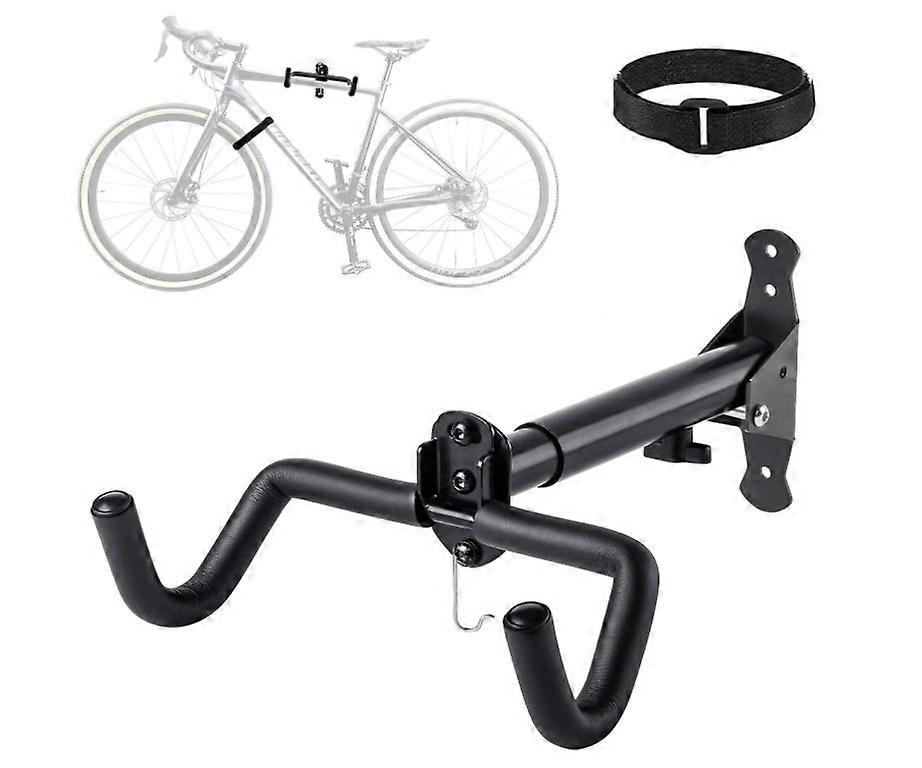 Heavy Duty Adjustable Bike Wall Mount Rack 48.5lbs Load Black