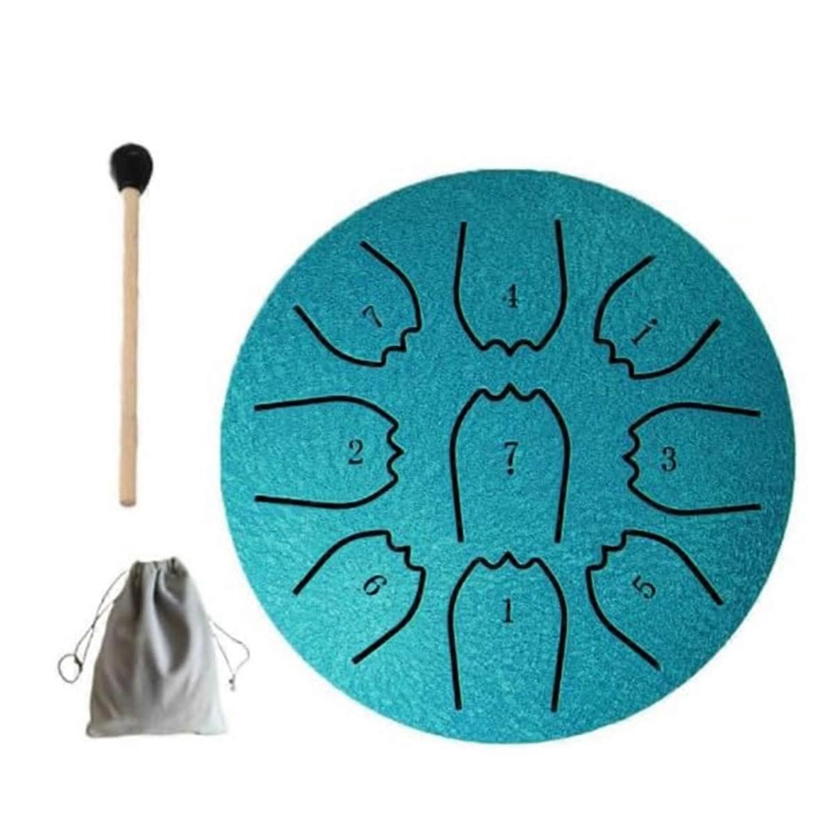 4inch 9 Tones Rain Drums Instrument Outdoor Steel Tongue Drum