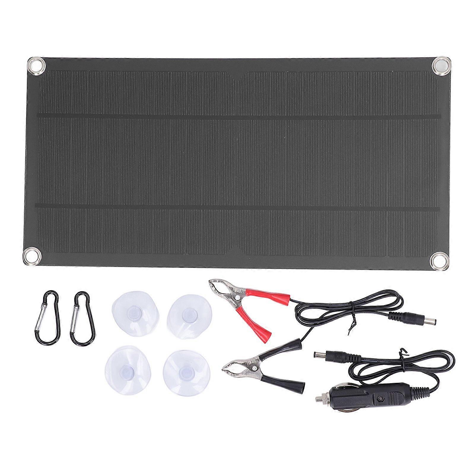 Single Crystal Solar Panel 10W 18V Photovoltaic PV Monocrystalline Flexible Solar Panel for Household 30W