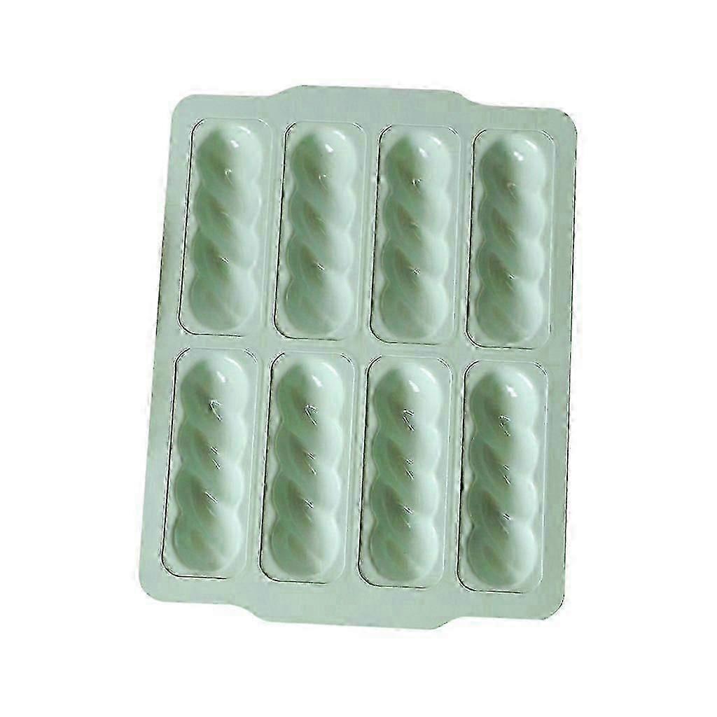8-Grids Macaroon- Green Twisted Pattern Mold Brownies Baking Non-stick Tray