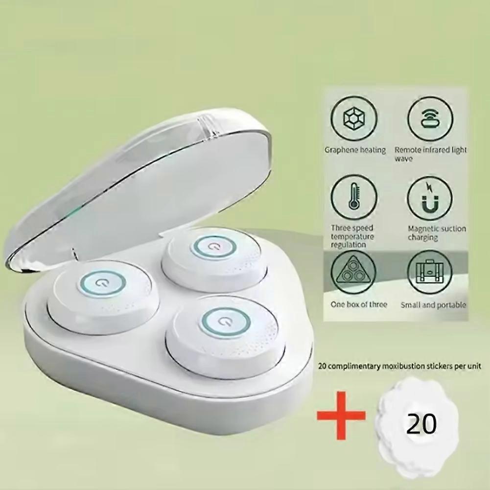 Intelligent Moxibustion Device with Smoke-Free Hot Compress, Portable Magnetic Charging,Home Moxibus