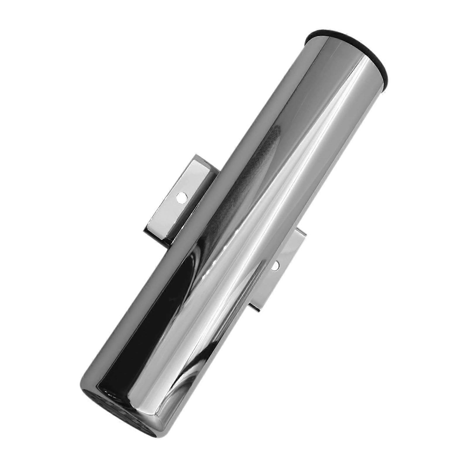 Fishing Rod Holder Tube Mount Bracket For Vertical Or Horizontal Rails Black Rubber Insert Boat