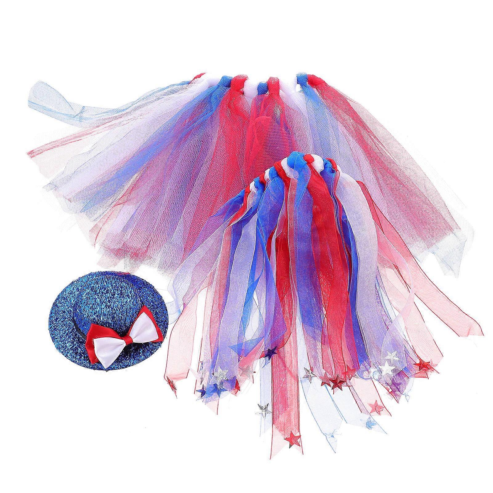 Adorable Independence Day Pet Skirt in Assorted Colors Made of Polyester for Festive Outfits Size Small