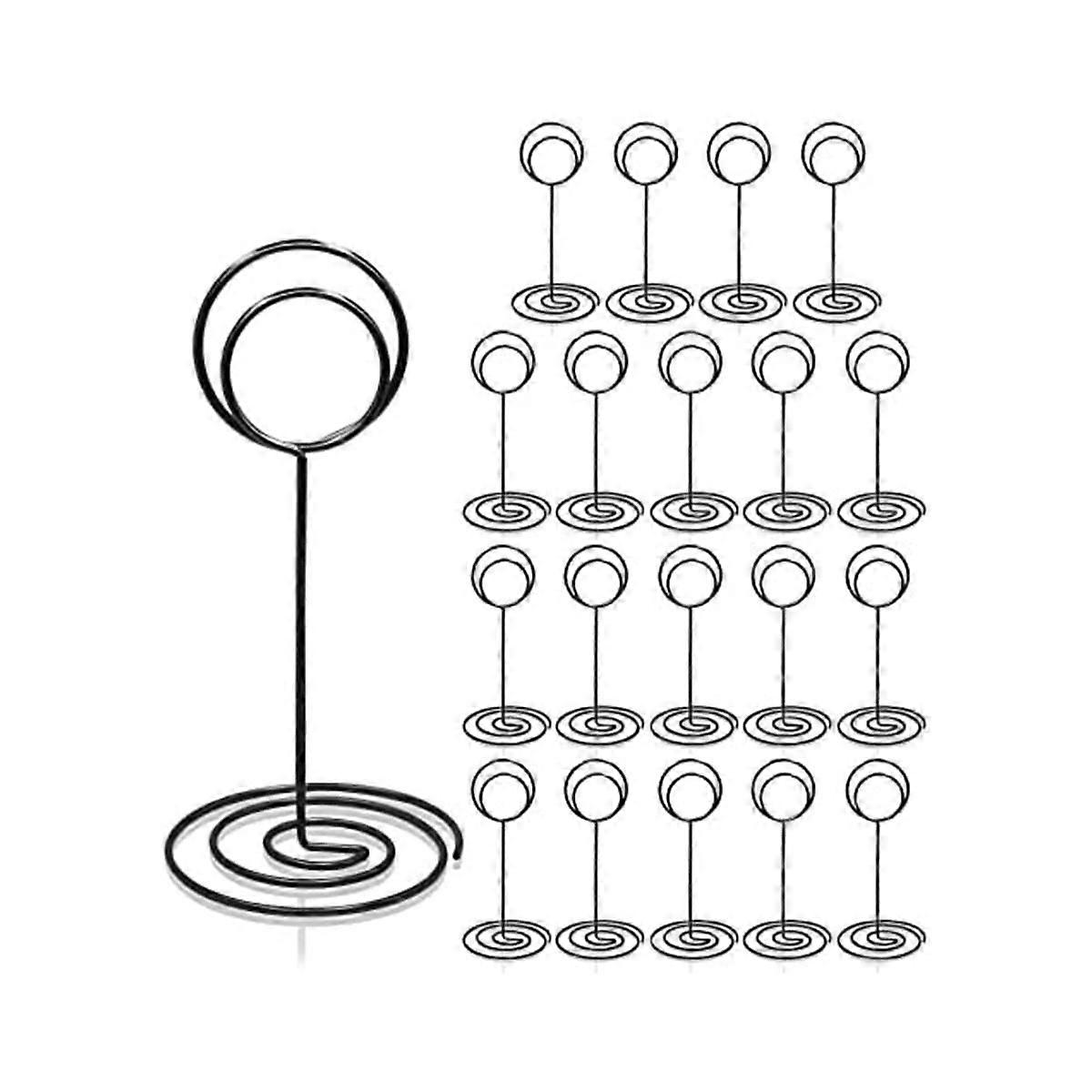 Table Number Holders 20Pcs - 3.35 Inch Place Card Holder Table Number Stands for Wedding Party Grad