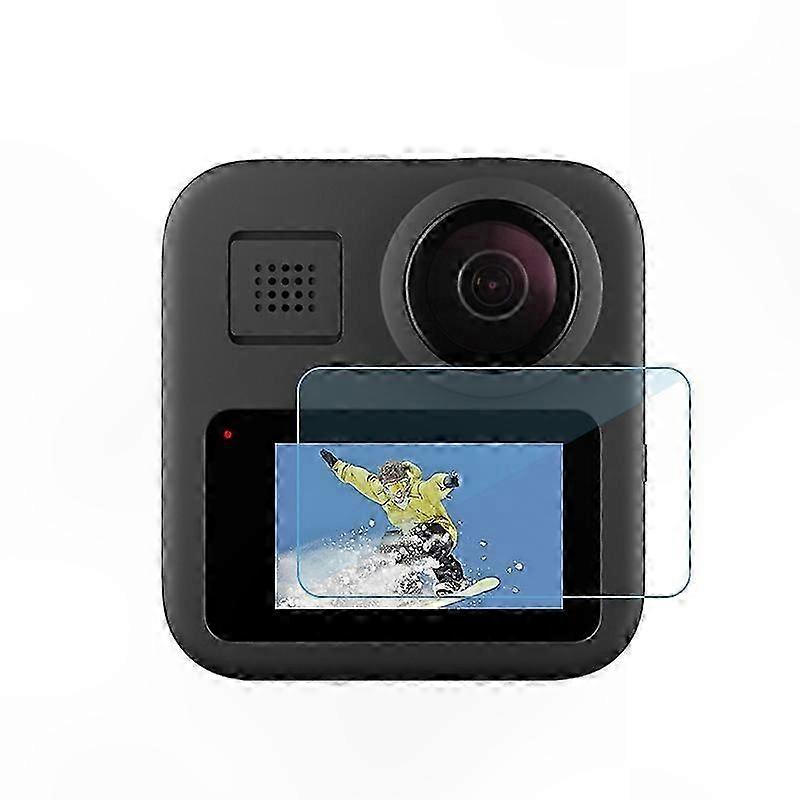2-Pack Tempered Glass Screen Protector for Action Camera, 9H Hardness 2.5D LCD Display Shield