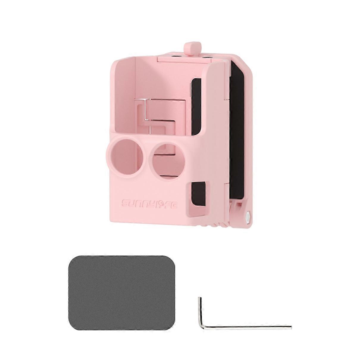 Desktop Bracket Base for 3 Adjustable Magnetic Stand Mount for 3 Accessories Pink