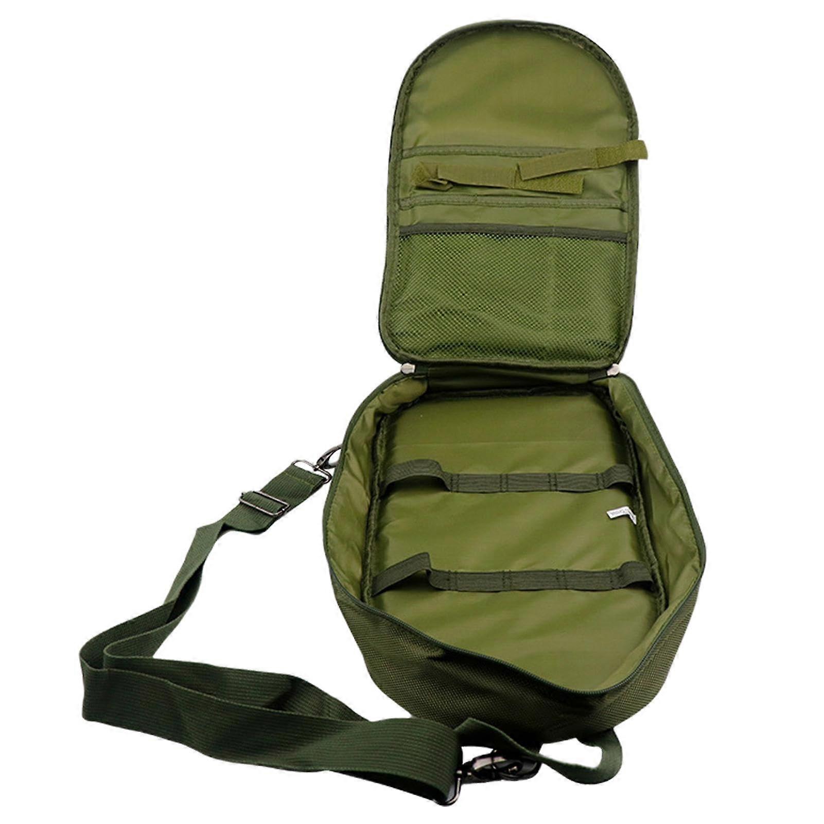 Camping Kitchen Organizer Multi-Compartment, Camping Storage Bag, Lightweight Kitchen Accessories Kit, Green Army