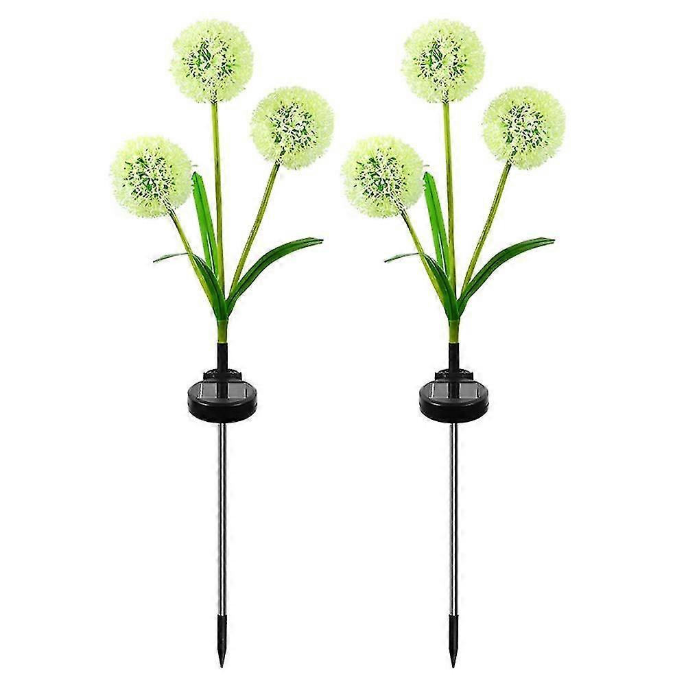 2-pcs Solar Dandelion Light Garden Decor With 2 Working