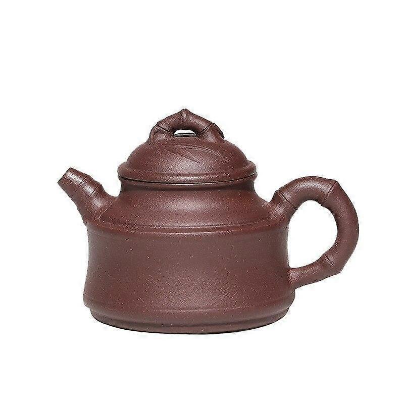 Purple Mud All Hand Teapot Stick Bamboo Bamboo Ding Sketch Kung Fu Tea POTS|Teapots