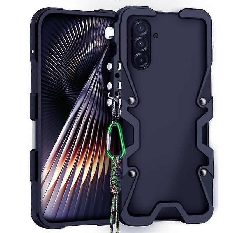 Trigger Design Hollow Metal Frame Phone Case with Lanyard