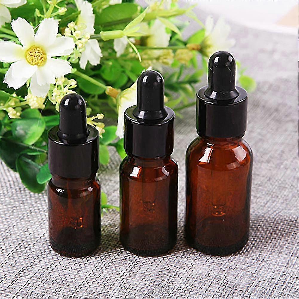 5ml-100ml Mini Amber Glass Liquid Reagent Pipette Bottle Eye Dropper Empty QinHai 2025