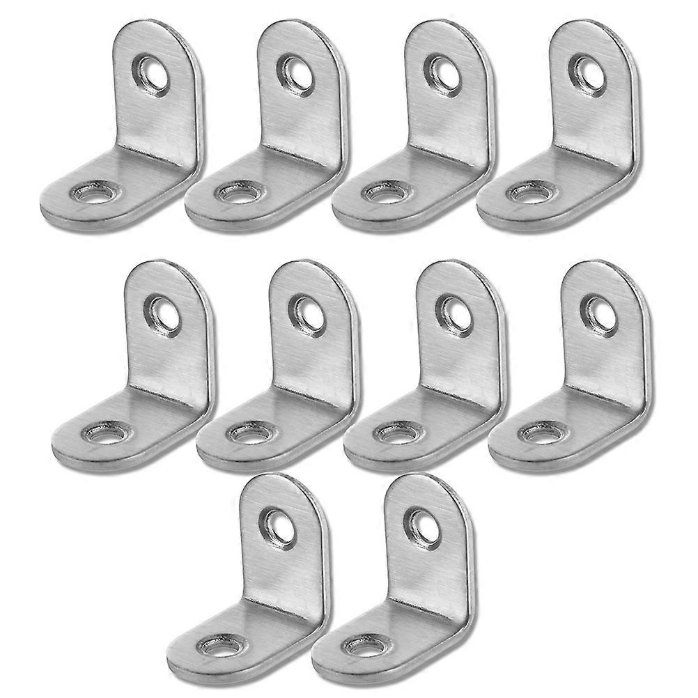 Multifunction Corner Code U Shape Bracket Structural Support 3x3x16mm Silver 16Pcs