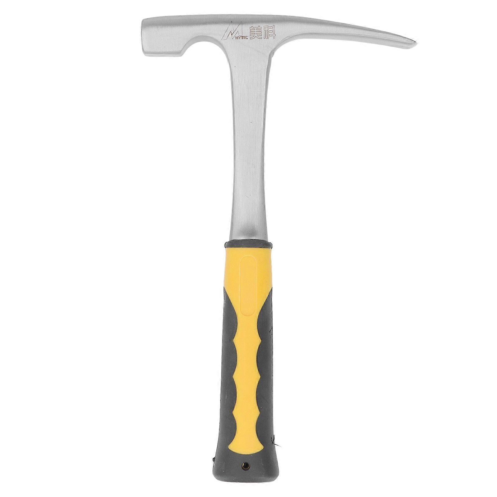 Geological Hammer High Carbon Steel Rock Pick Hammer with Arc for Survey Mine Exploration Geological Prospecting Flat Head