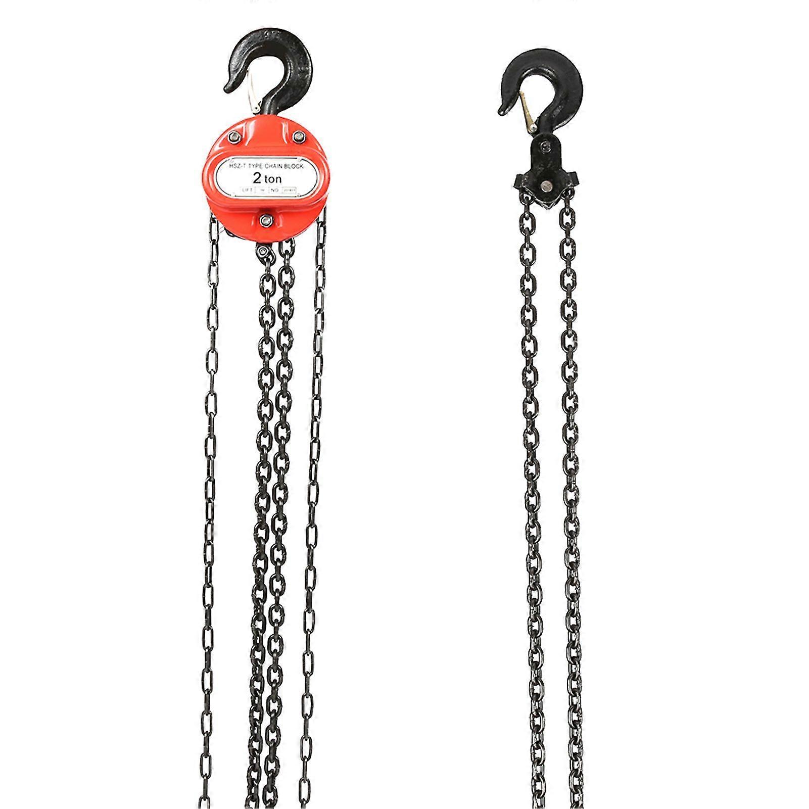 2T Chain Puller Block Fall Chain Hoist Hand Tools Lifting Chain with Hook