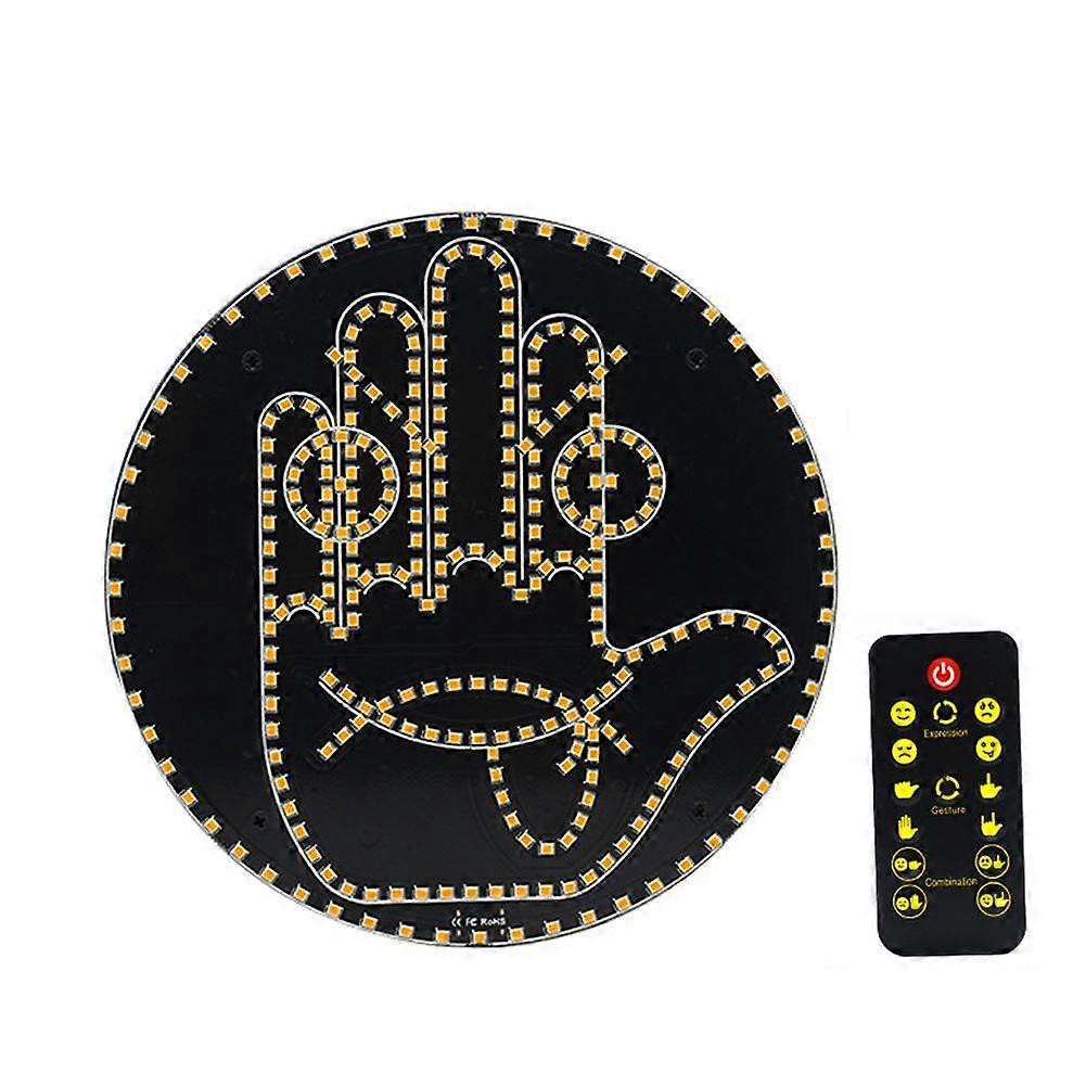 3 In1 Finger Gesture Light With Remote Led Car Window Sign Hand Light Gift