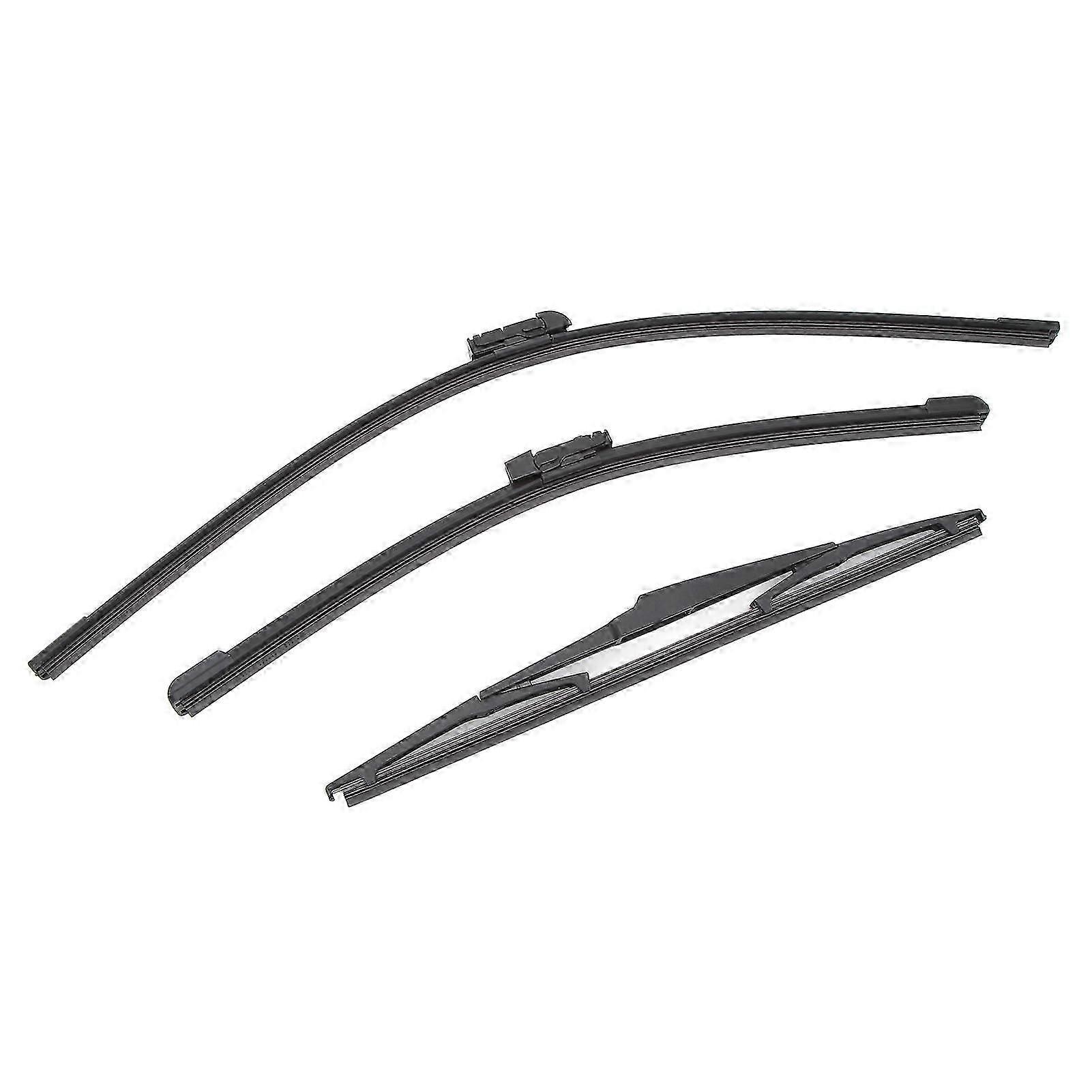 3-Piece Durable Wiper Blade Set for Mazda CX-5 and CX-9, Front Windshield Replacement 2017-2021