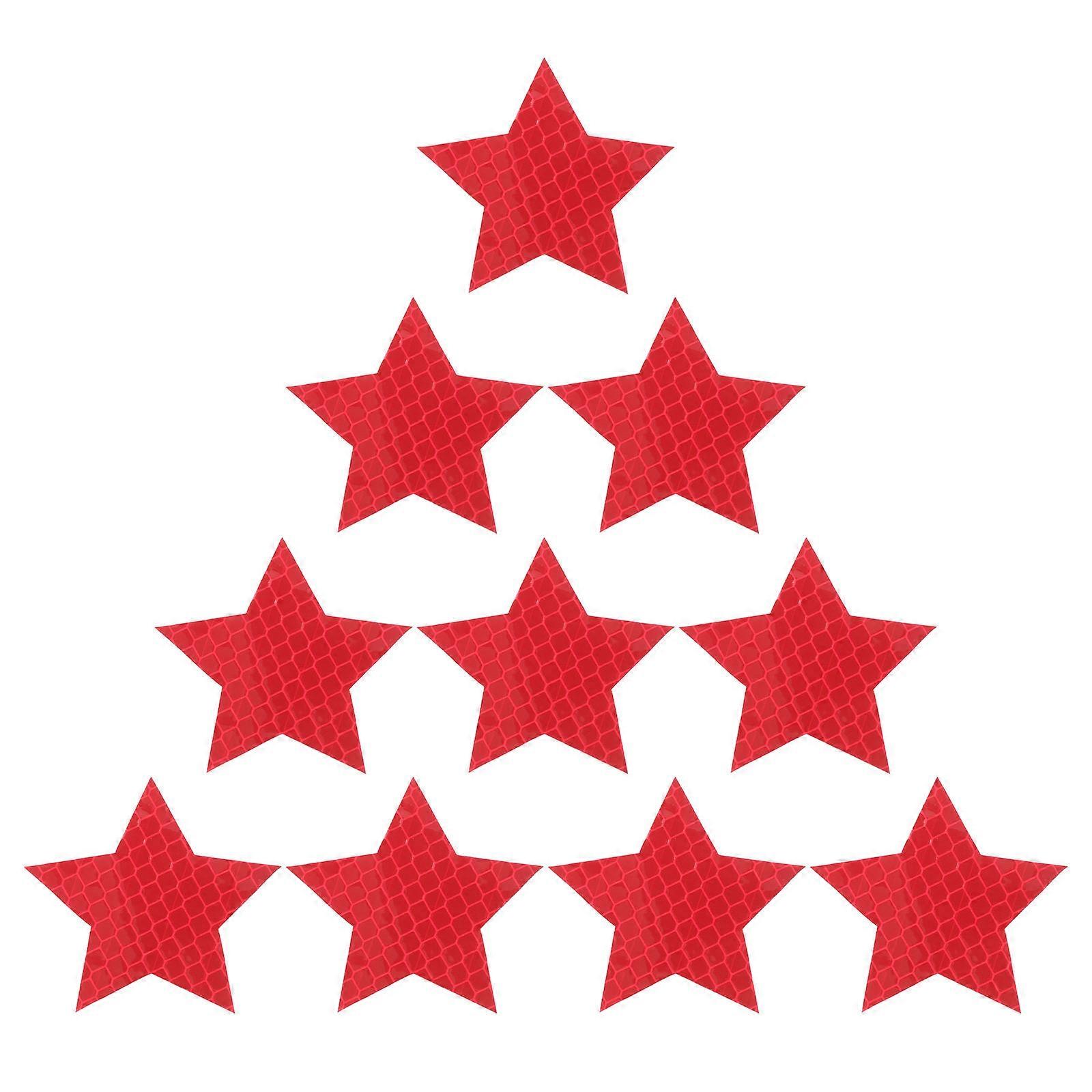 Reflective Warning Stickers Collision Warning for Car 10Pcs Enhancing Night Safety