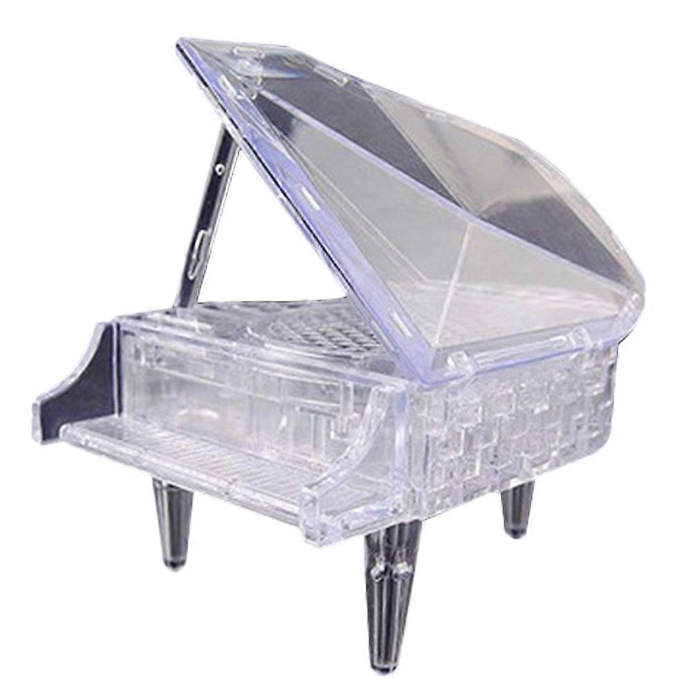 Water Crystal Puzzle Toy 3D Crystal Piano Puzzle Handmade Assembled