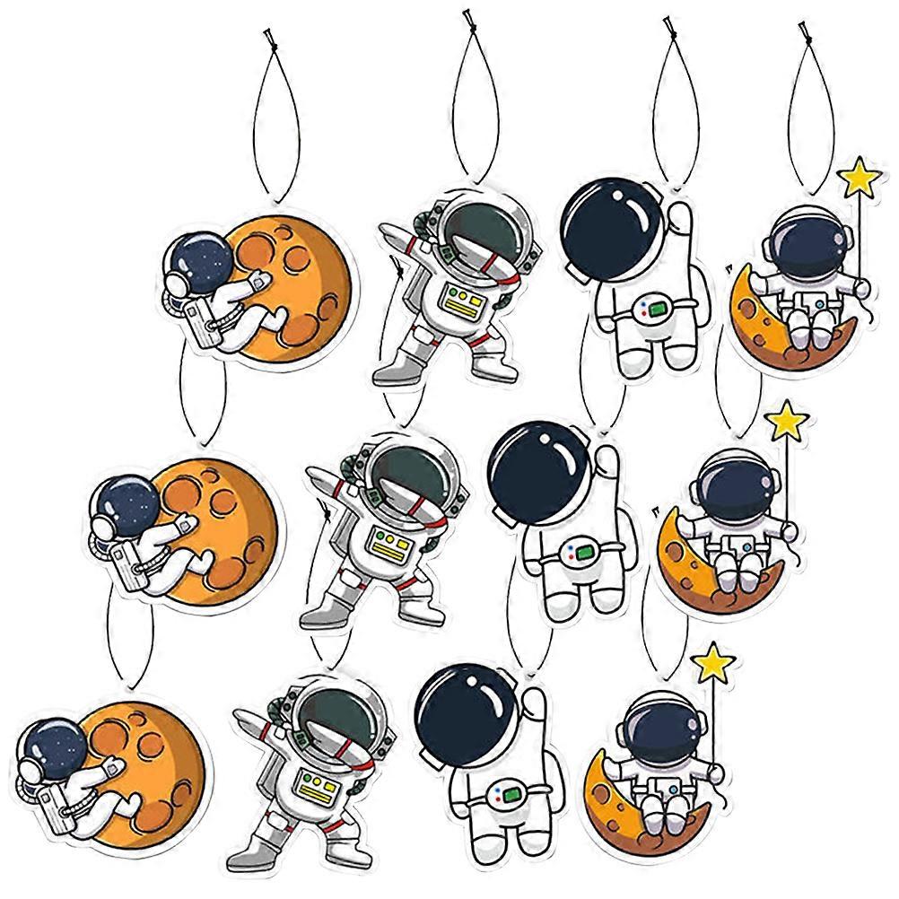 Car Accessories Air Fresheners Car Astronauts Pendant Car Use Multi Color Paper Material for Air Freshener 12Pcs