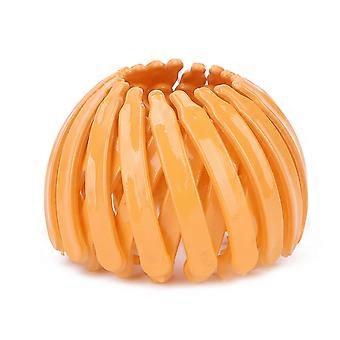 Bird Nest Shaped Hair Clips Expandable Bun Ponytail Holder Hair Claw Clamp AccessoriesOrange