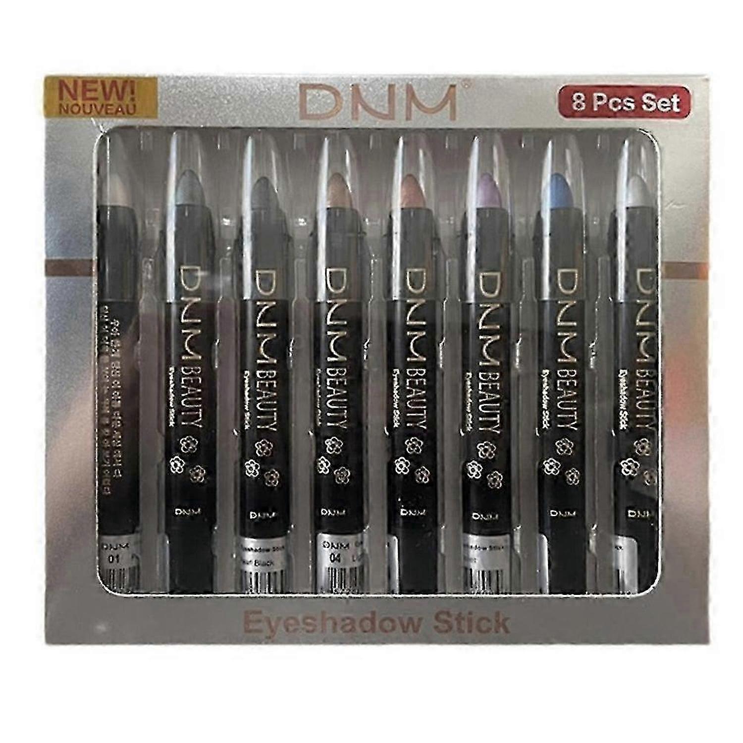 Eye Makeup Pearlescent Pen 8-piece Set Highlight Stick Rotating Eye Shadow