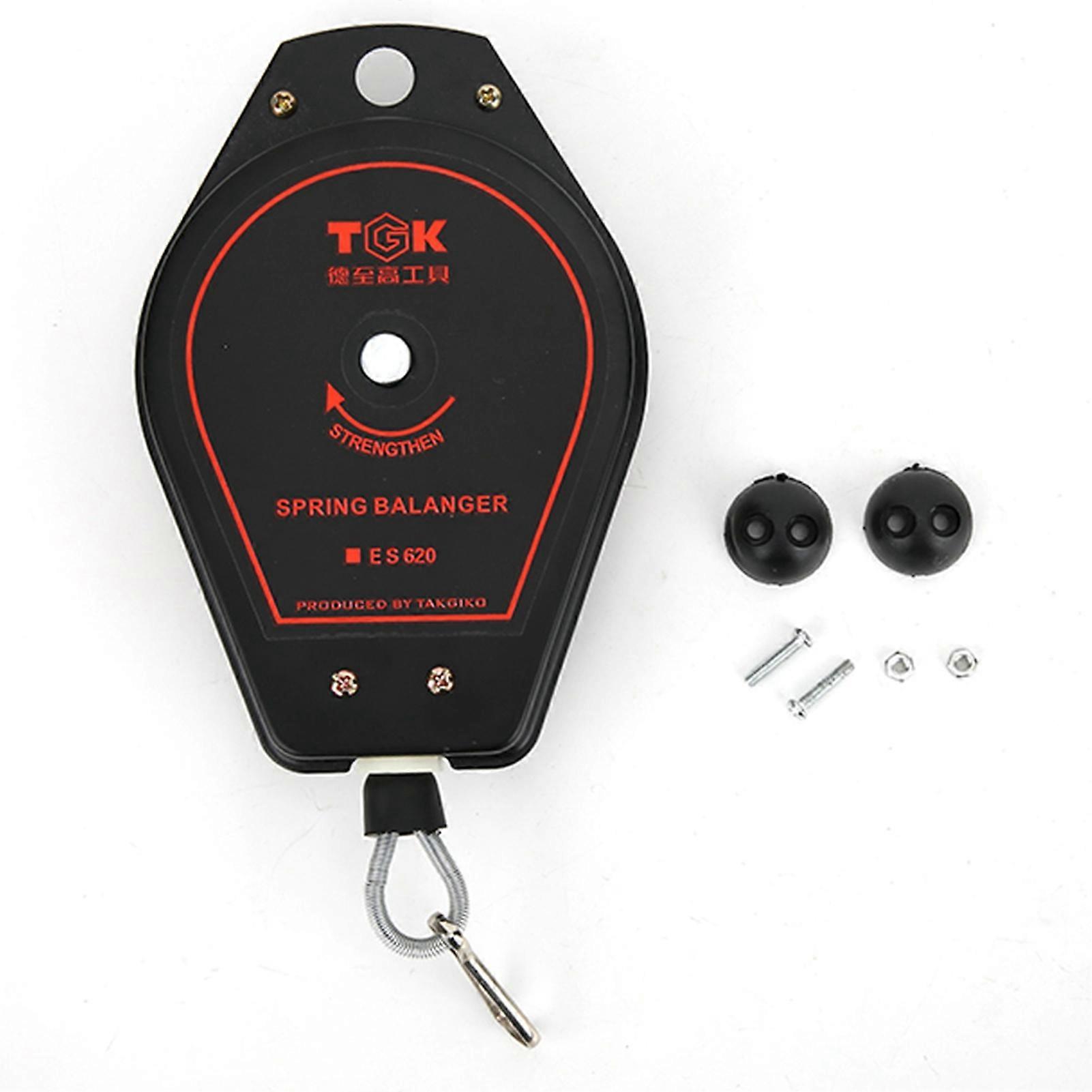 Nouveau support d'outil rétractable à ressort ES620 (capacité : 0,6 à 2 kg) (noir)