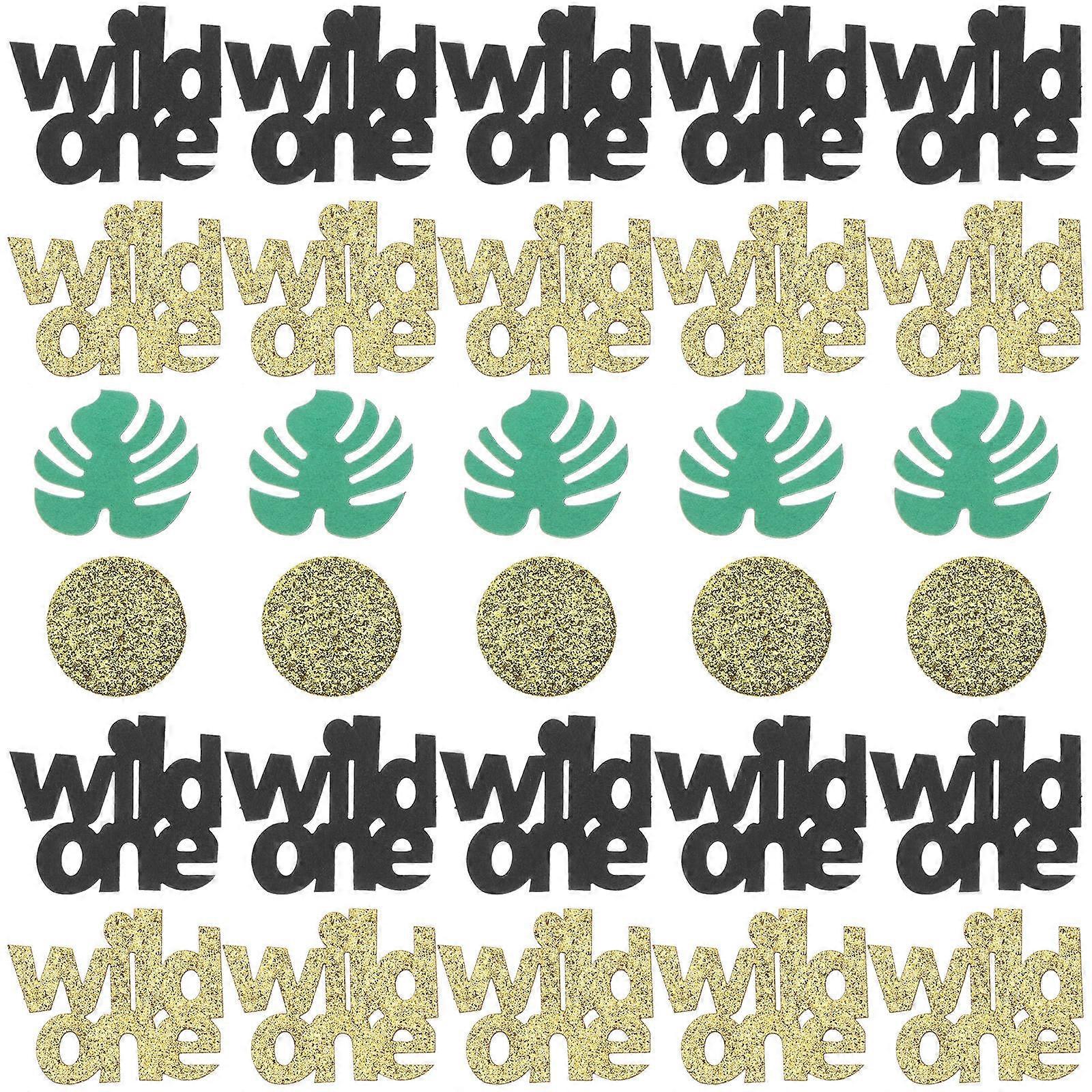 Palm Leaf Confetti Hawaiian Birthday Decoration with 4Sets